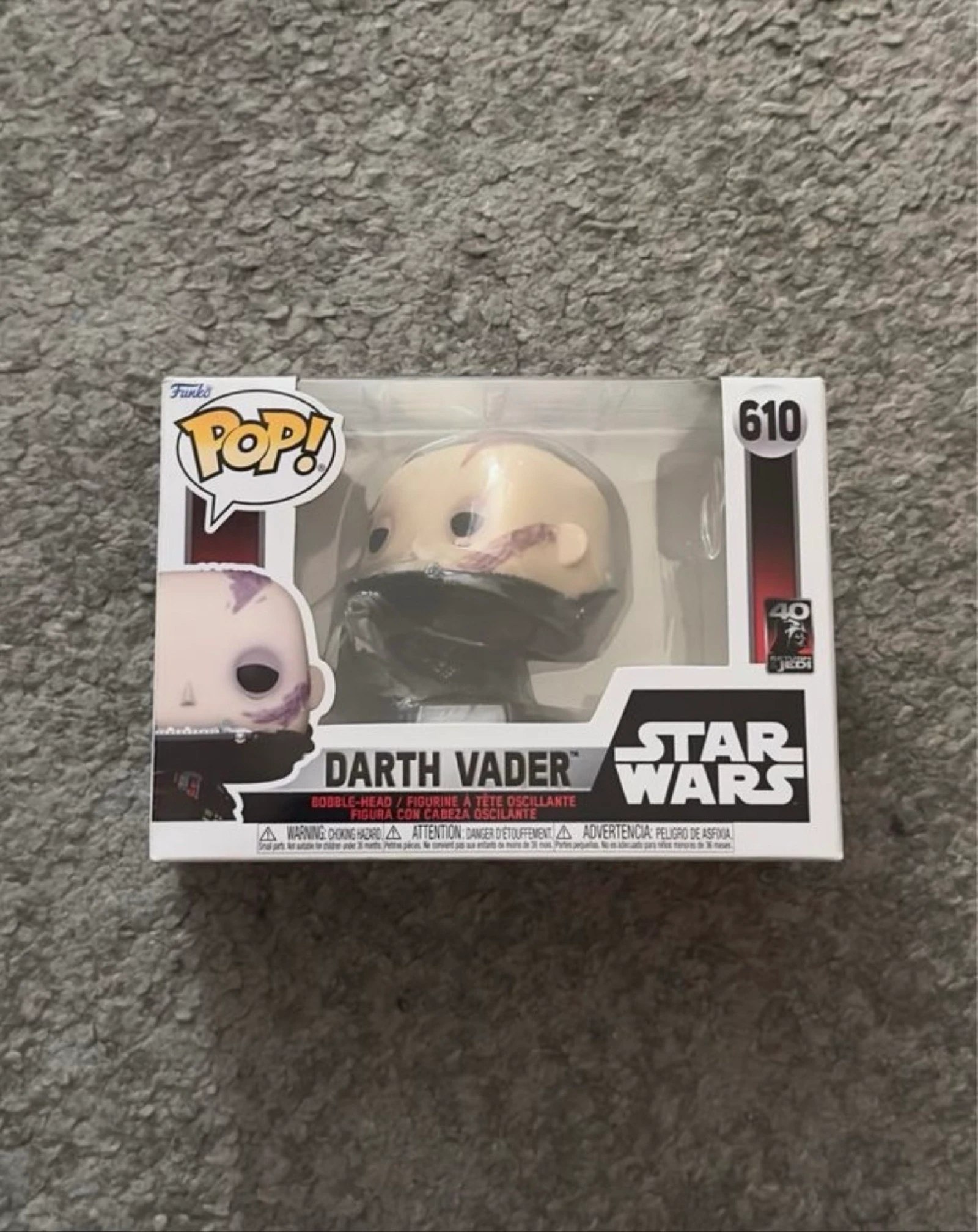 Funko Pop Darth Vader Desmascarado 610